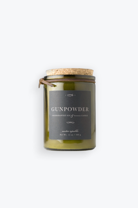 Gunpowder Soy Beeswax Candle — Nectar Republic